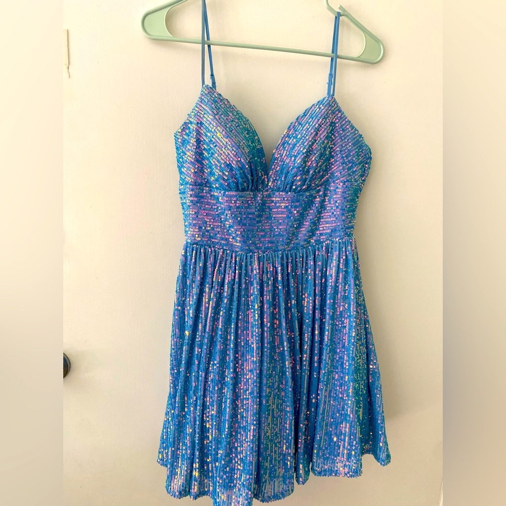 B’Darlin Sequined Fit & Flare Dress size 7/8